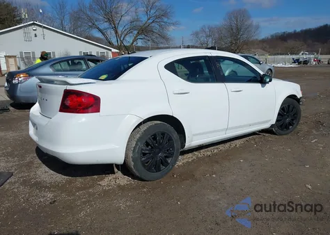 2012 Dodge Avenger Se из США, поврежденный, VIN 1C3CDZABXCN243977